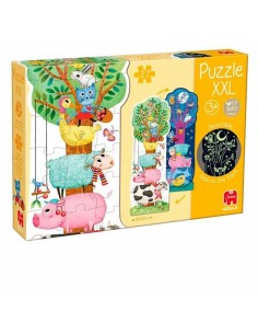 Puzzle Goula XXL Glow In The Dark Farm Reversible 80 x 28 cm 27 Pieces