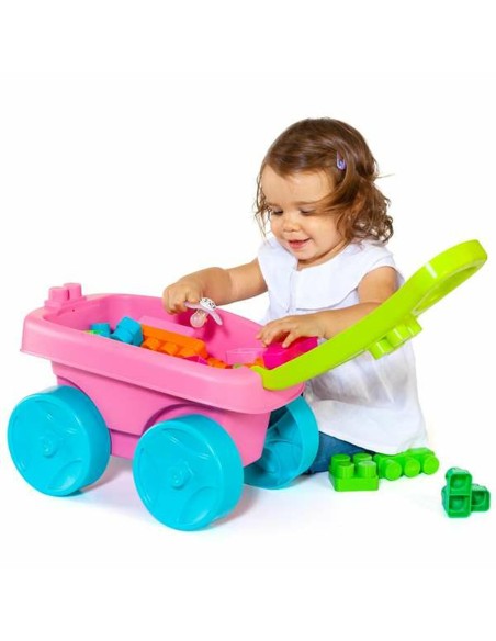 Building Blocks Moltó    20 Pieces Trolley Pink