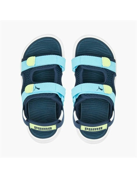 Flip Flops for Children Puma Evolve Blue Water