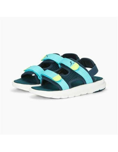 Flip Flops for Children Puma Evolve Blue Water