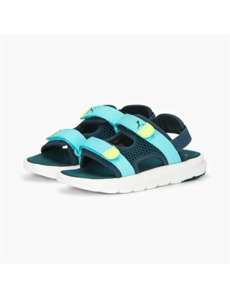 Flip Flops for Children Puma Evolve Blue Water
