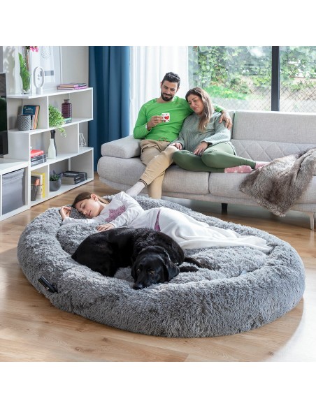 Human Dog Bed XXL InnovaGoods Grey
