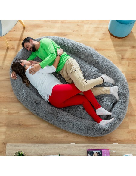 Human Dog Bed XXL InnovaGoods Grey