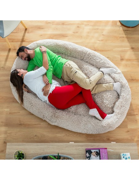 Human Dog Bed XXL InnovaGoods Beige