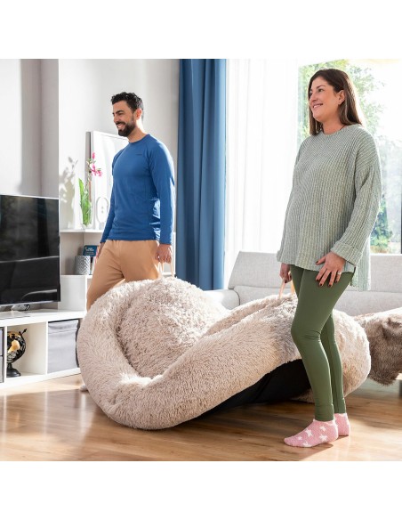 Human Dog Bed XXL InnovaGoods Beige