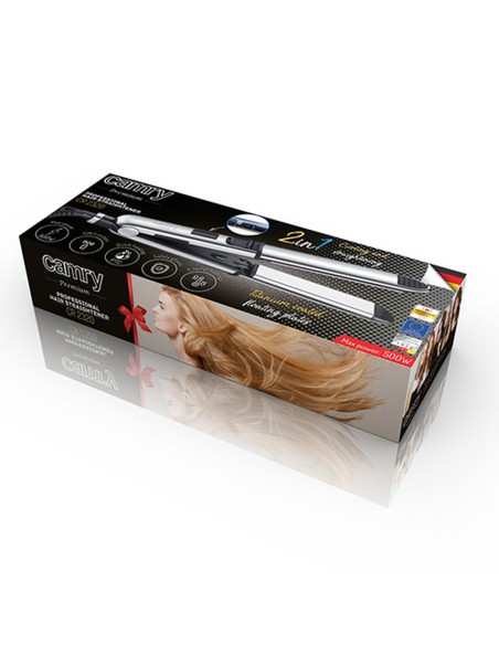 Hair Straightener Adler CR 2320 Black Silver Steel 500 W 55 W