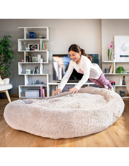 Human Dog Bed XXL InnovaGoods Beige
