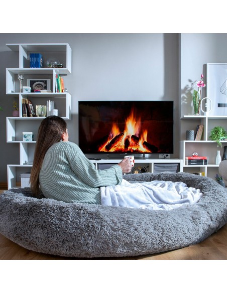 Human Dog Bed XXL InnovaGoods Grey