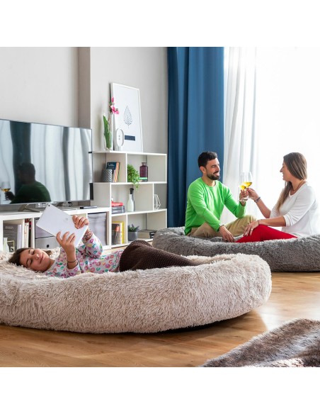 Human Dog Bed XXL InnovaGoods Grey