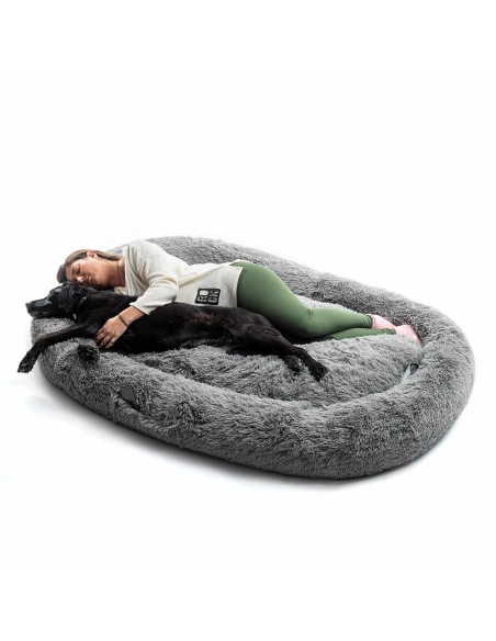 Human Dog Bed XXL InnovaGoods Grey