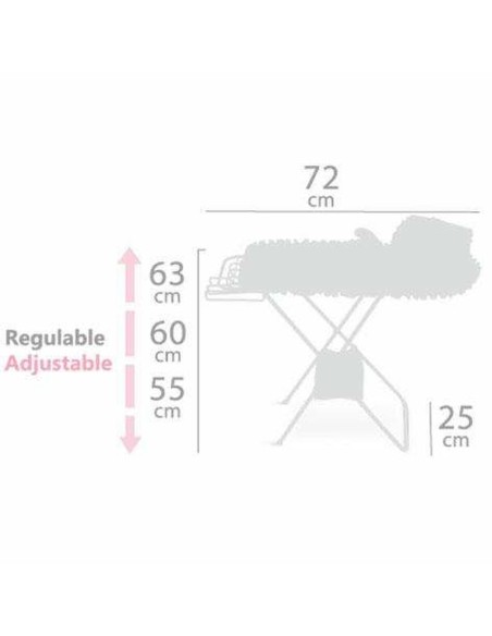 Toy Ironing Board Decuevas Funny 63 x 72 x 25 cm Pink Foldable Toy