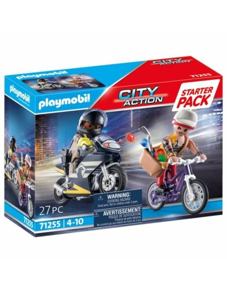 Vehicle Playset   Playmobil City Action - Agent and Thief 71255         27 Pieces  