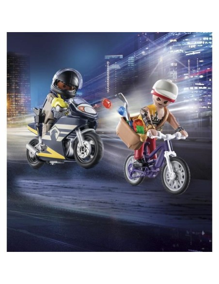 Vehicle Playset   Playmobil City Action - Agent and Thief 71255         27 Pieces  
