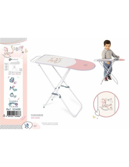 Toy Ironing Board Decuevas Funny 63 x 72 x 25 cm Pink Foldable Toy