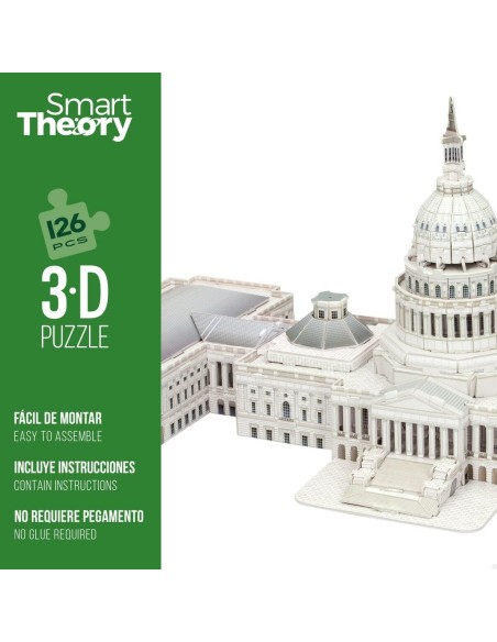 3D Puzzle Colorbaby Capitolio 126 Pieces 52,5 x 20,5 x 23,5 cm (6 Units)