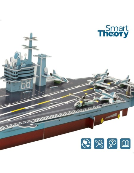 3D Puzzle Colorbaby Nimitz Aircraft carrier 67 Pieces 77 x 18 x 20 cm (6 Units)