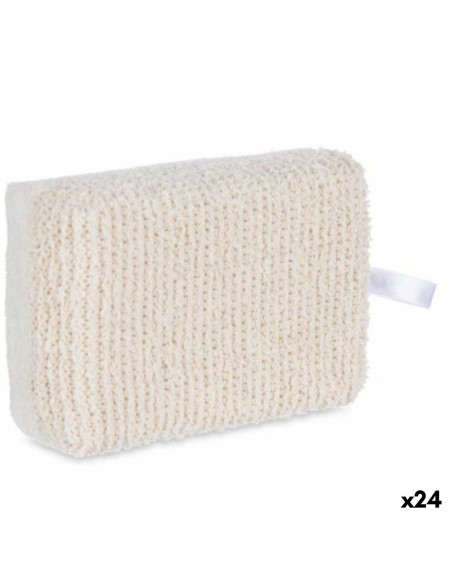 Body Sponge Berilo B7081-7 White Beige 14 x 5 x 9 cm (24 Units)
