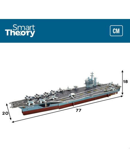 3D Puzzle Colorbaby Nimitz Aircraft carrier 67 Pieces 77 x 18 x 20 cm (6 Units)