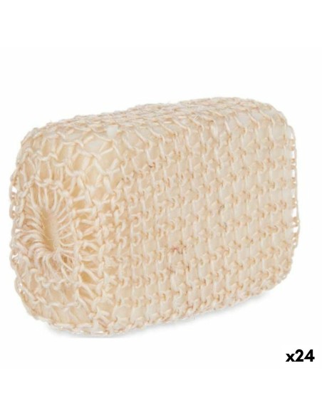 Body Sponge Berilo B7083-7 White Beige 9 x 14 x 6 cm (24 Units)