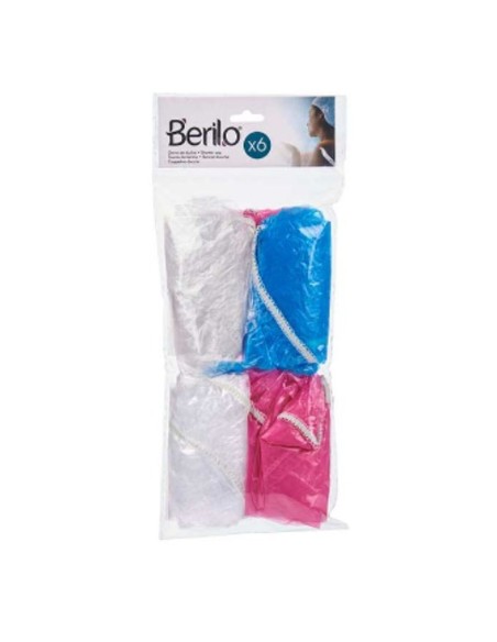 Shower Cap Berilo HD092835 Multicolour 28 cm Plastic Set (12 Units)