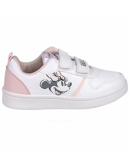Sports Shoes for Kids Minnie Mouse Velcro White