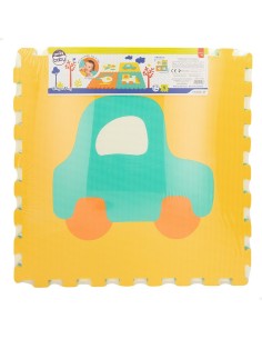 Puzzle Carpet Colorbaby 4 Pieces Cars 118 x 118 cm EVA (2 Units) 2