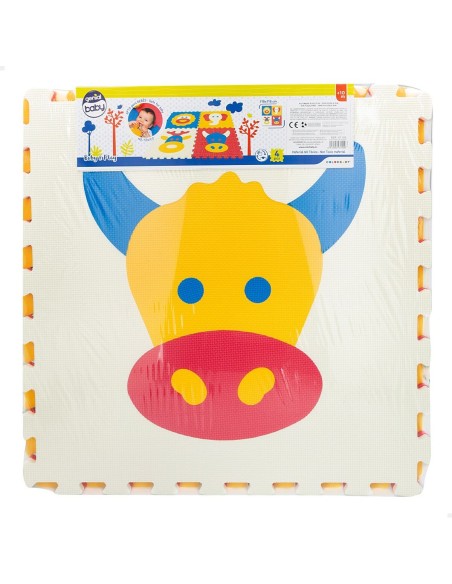 Puzzle Carpet Colorbaby 4 Pieces animals 118 x 118 cm EVA (2 Units)
