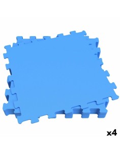Child's Puzzle Aktive Blue 9 Pieces Eva Rubber 50 x 0,4 x 50 cm (4 Units)