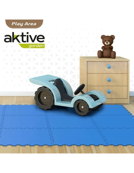 Child's Puzzle Aktive Blue 9 Pieces Eva Rubber 50 x 0,4 x 50 cm (4 Units)