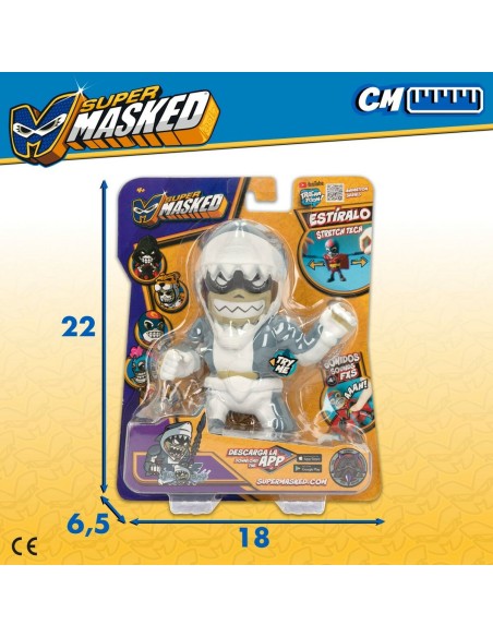 Action Figure Eolo Super Masked Jaw Boy 14 x 16 x 8,5 cm Elastic (12 Units)