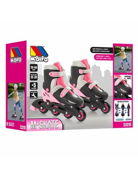 Inline Skates Moltó Pink Adjustable 35-38