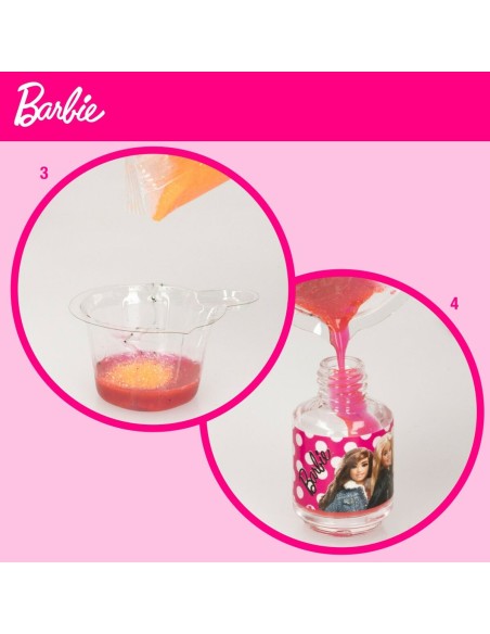 Kit to create Makeup Barbie Studio Color Change Nail polish 15 Pieces