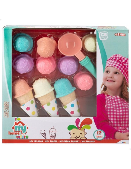 Toy Food Set Colorbaby Ice cream 17 Pieces (12 Units)