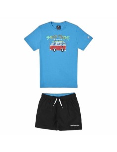 Children's Sports Outfit Champion Blue 2 Pieces Aquamarine