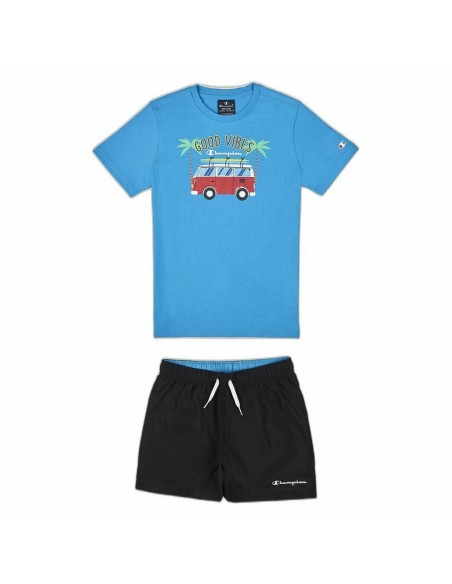 Children's Sports Outfit Champion Blue 2 Pieces Aquamarine