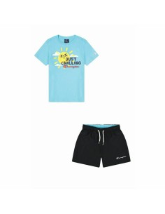 Children's Sports Outfit Champion Blue 2 Pieces Aquamarine 2