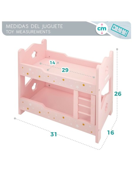 Bunk bed Woomax Pink 4 Units 31 x 26 x 16 cm