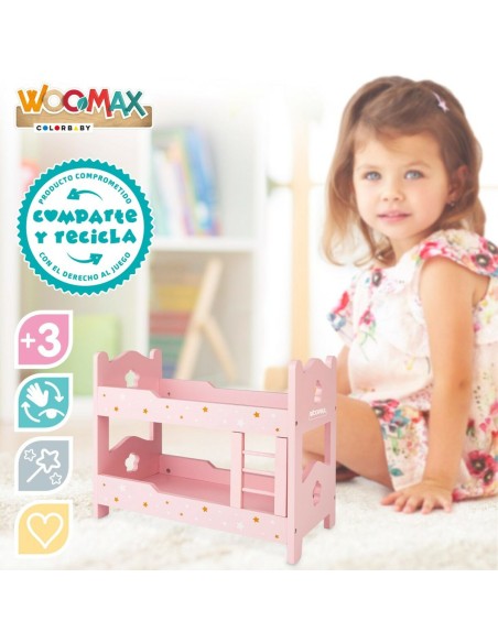 Bunk bed Woomax Pink 4 Units 31 x 26 x 16 cm