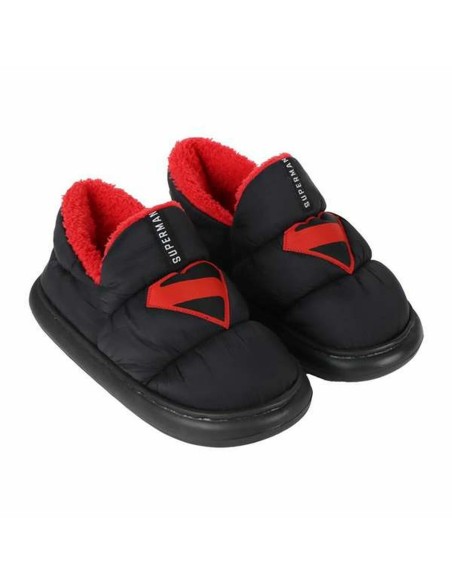 House Slippers Superman Black