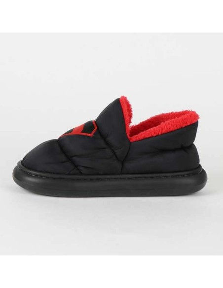 House Slippers Superman Black