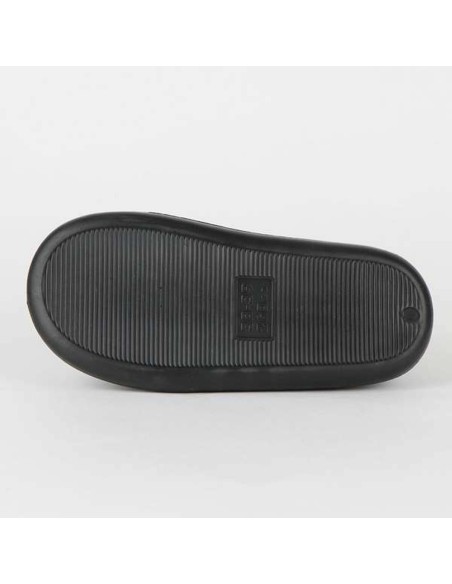 House Slippers Superman Black
