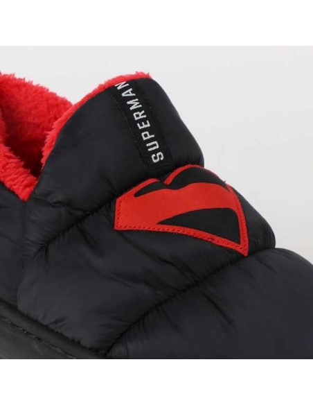 House Slippers Superman Black