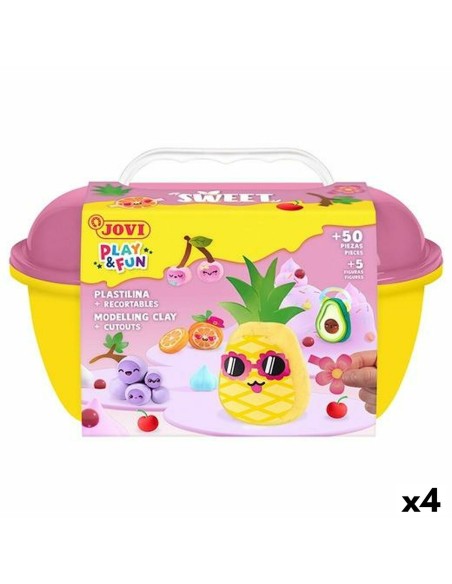 Modelling Clay Game Jovi PLAY&FUN SWEET Multicolour (4 Units)