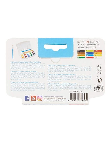 Watercolour paint set Talens Art Creation POCKET BOX