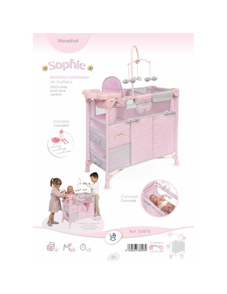 Changing table for dolls Decuevas Sohphie