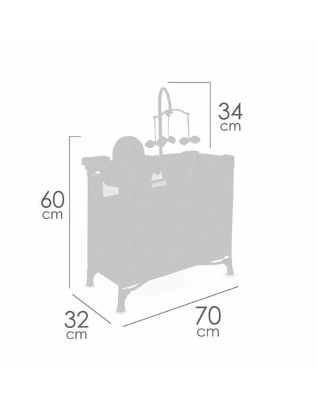 Changing table for dolls Decuevas Sohphie