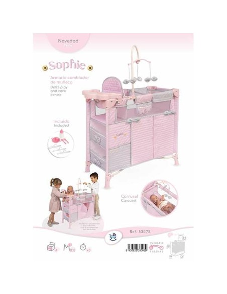 Changing table for dolls Decuevas Sohphie