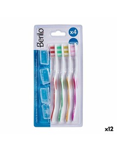 Toothbrush Berilo AR1410003 Yellow Blue Red Green (12 Units)