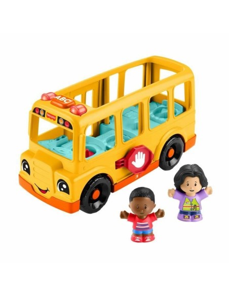 Action Figure Fisher-Price Little People-El autobús escolar-Vehículo de empuje musical HYT03