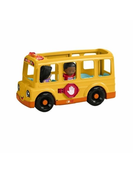 Action Figure Fisher-Price Little People-El autobús escolar-Vehículo de empuje musical HYT03